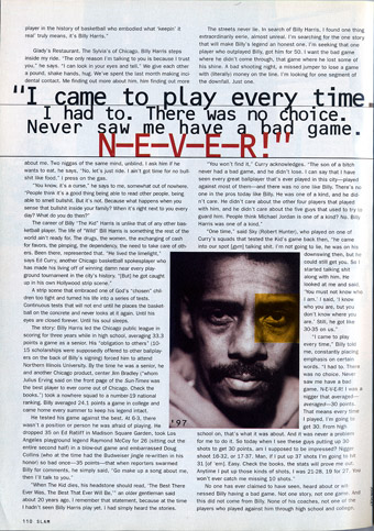 Billy Harris, Feature in SLAM 30 Billy Harris, Feature in SLAM 30