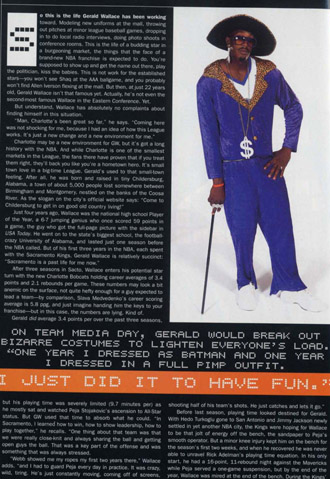 Gerald Wallace, SLAM 82 Feature. Gerald Wallace, SLAM 82 Feature.