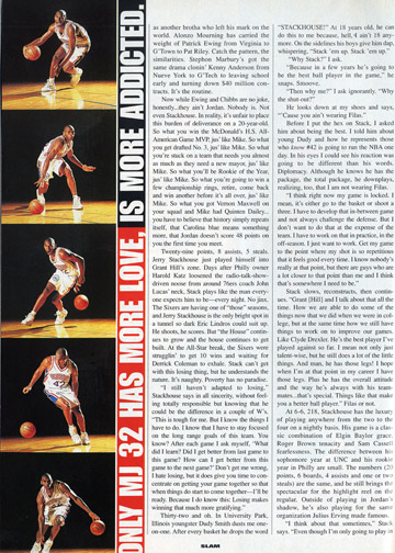 Jerry Stackhouse, SLAM 11. Jerry Stackhouse, SLAM 11.