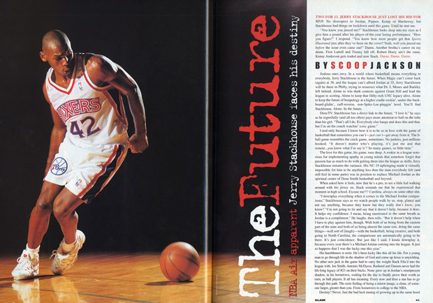 Jerry Stackhouse, SLAM 11. Jerry Stackhouse, SLAM 11.