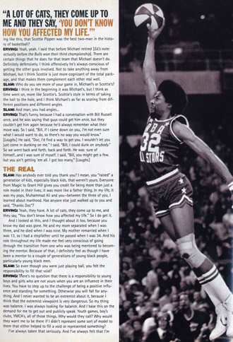 Julius Erving, SLAM 17 feature. Julius Erving, SLAM 17 feature.