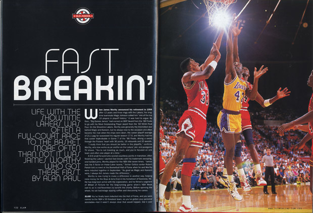James Worthy, SLAM 74, Old School. James Worthy, SLAM 74, Old School.