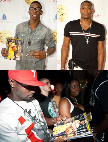 Hasheem Thabeet, Marcus Banks & Santonio Holmes Hasheem Thabeet, Marcus Banks & Santonio Holmes