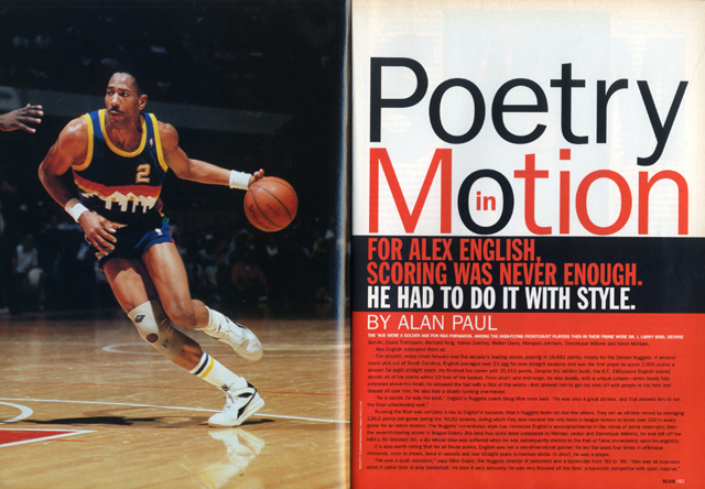 SLAM 21 Old School: Alex English. SLAM 21 Old School: Alex English.