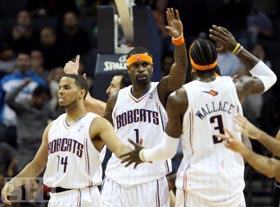 Stephen Jackson, Gerald Wallace & DJ Augustin Stephen Jackson, Gerald Wallace & DJ Augustin
