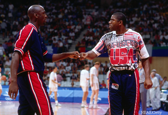 1992 Dream Team: Michael Jordan and Magic Johnson