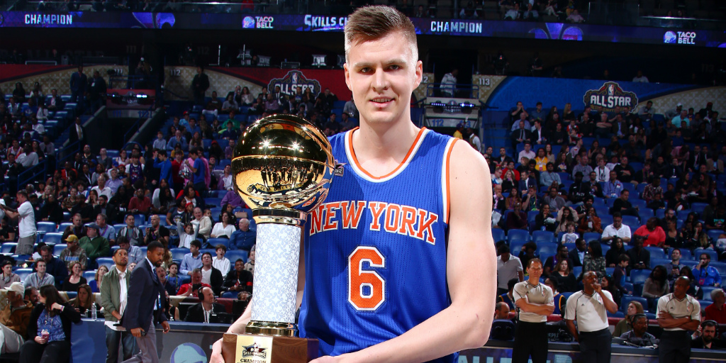 Kristaps Porzingis Wins 2017 Skills Competition