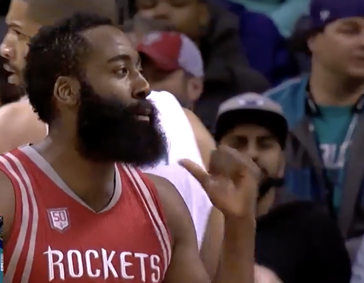 James Harden Goes for 30, 11 & 8 in Charlotte