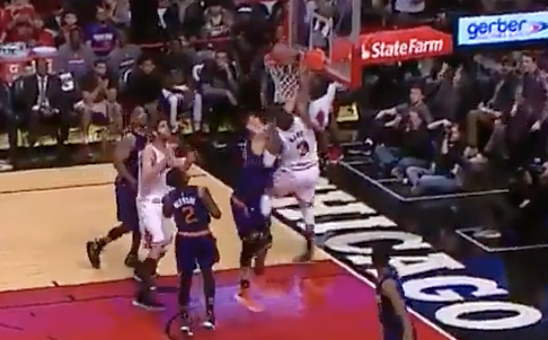 Dwyane Wade Dunks on Alex Len to Seal the OT Win