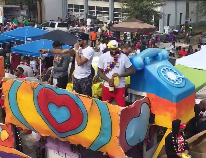 WATCH: DeMarcus Cousins, Anthony Davis Throw Panties, Drink Hennessy During Mardi Gras Parade
