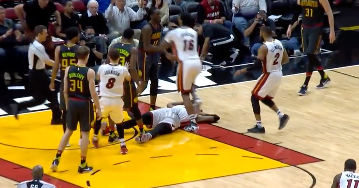WATCH: James Johnson Shoves Taurean Prince After Hard Foul