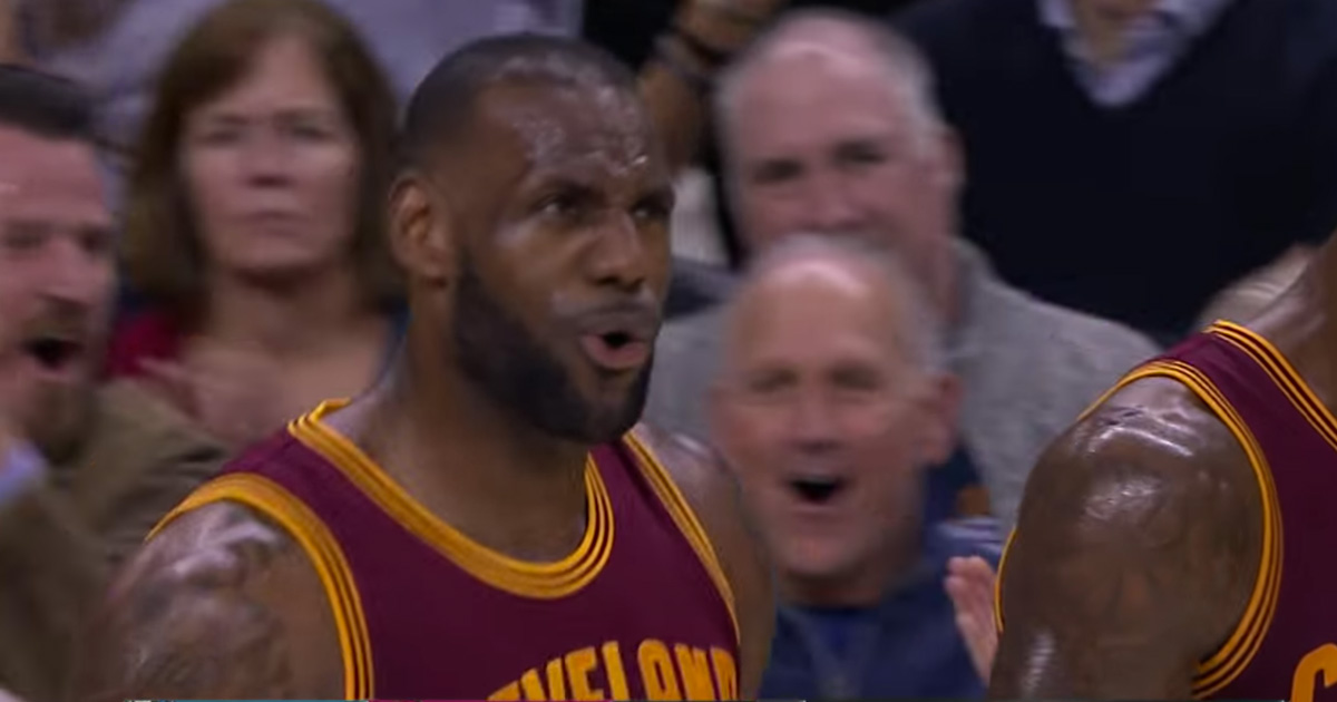 WATCH: LeBron James Hits Reverse Layup Circus Shot