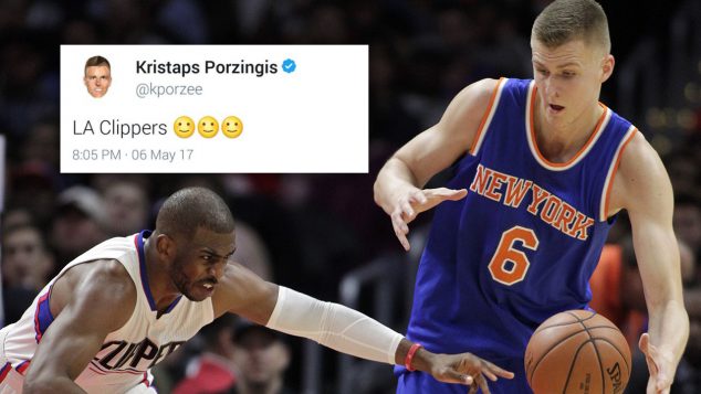 porzingis clippers tweet