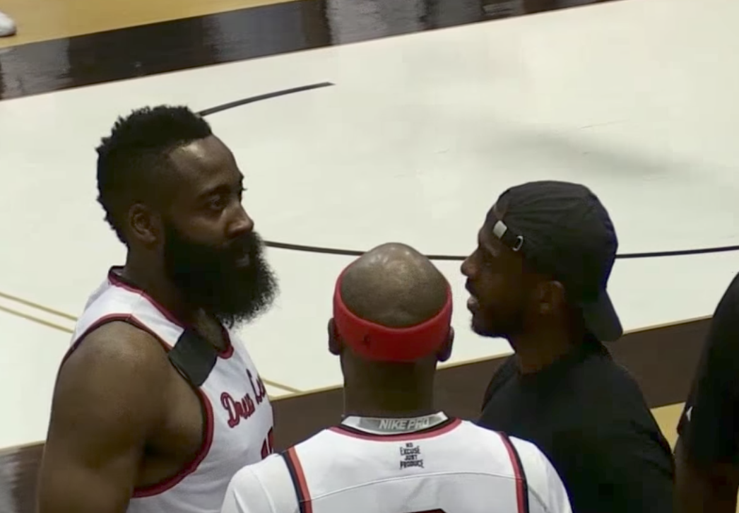 James Harden Goes Off at Drew League With Chris Paul Watching