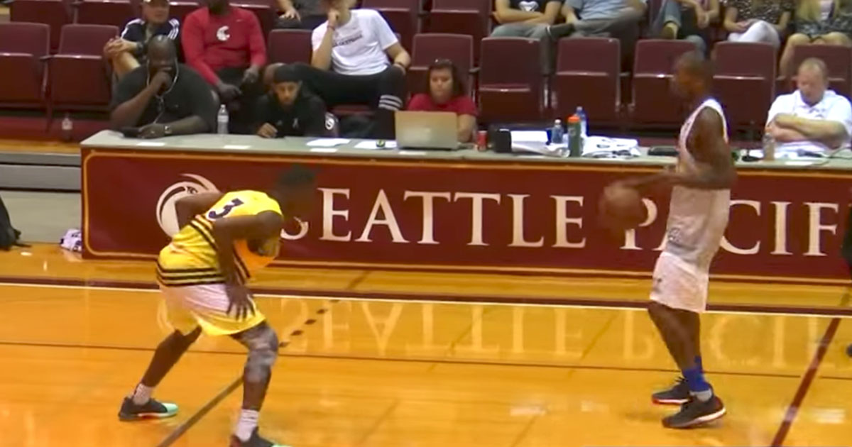 Jamal Crawford & His 19-Year-Old Son Eric Face off in Pro-Am Game