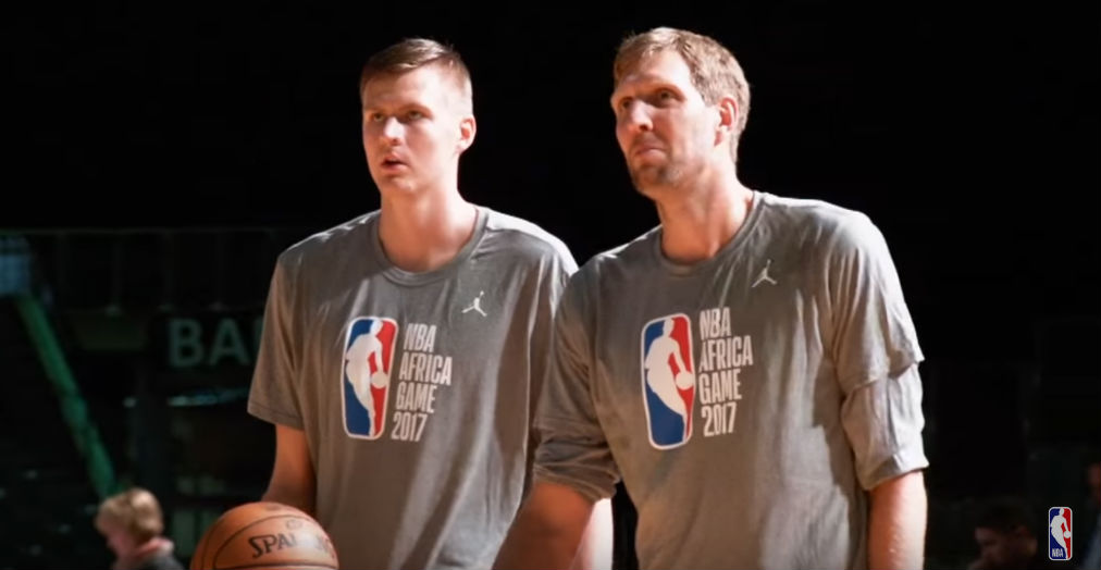 Dirk Nowitzki And Kristaps Porzingis Talk About Their Bond At NBA Africa Game