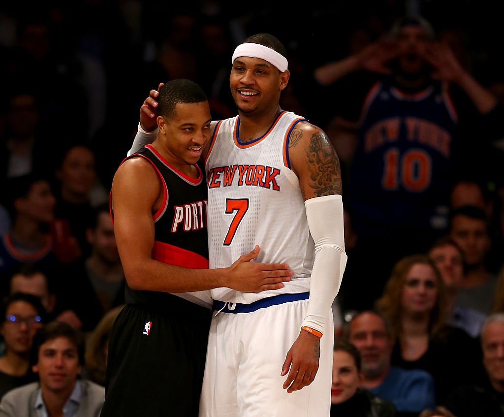 Carmelo Anthony and CJ McCollum Dominate Pickup Game