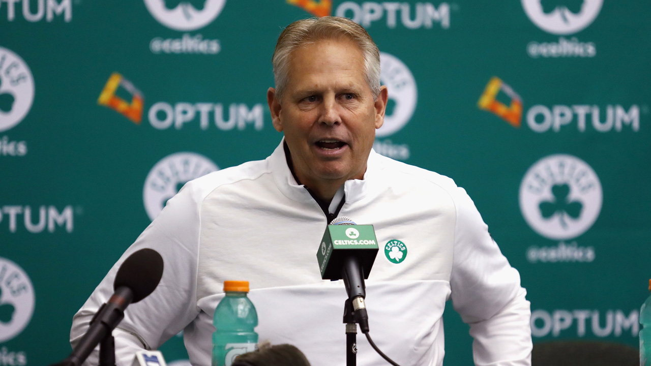 Danny Ainge Says the Celtics Are 'Not Reacting' to the Cavaliers