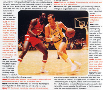 SLAM 20 Old School, Jerry West. SLAM 20 Old School, Jerry West.