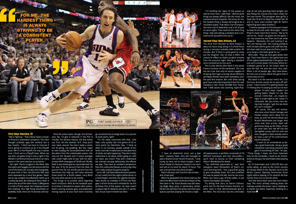 Steve Nash, SLAM 137 feature. Steve Nash, SLAM 137 feature.