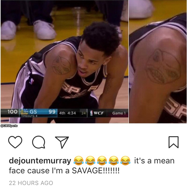 dejounte murray tattoo
